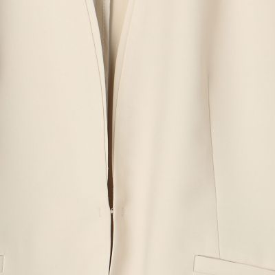 コンフォートストレッチツイル　ノーカラージャケット