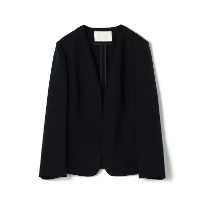 ＜maison TOMORROWLAND＞コンフォートストレッチツイル　ノーカラージャケット