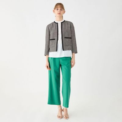 SILK AIR GREY ノッチドカラージャケット｜トゥモローランド
