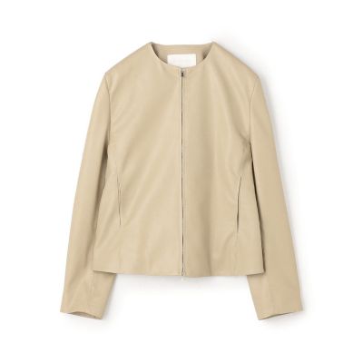 完売品】タグ付きBALLSEY レザーライククロス パネルシェイプジャケット