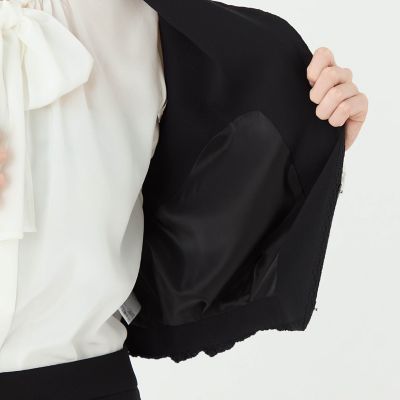 タイニーフラワージャカード　ショートベスト