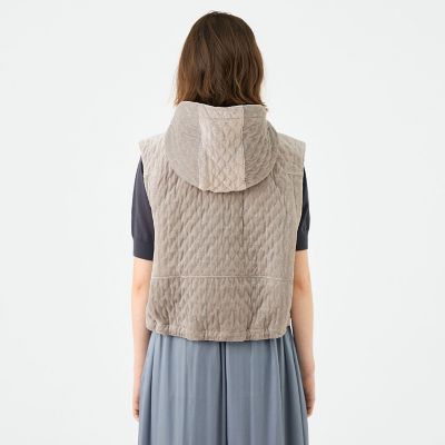 Plage キルティング ショート ベスト plage キルティング ショート ベスト ブラック プラージュ