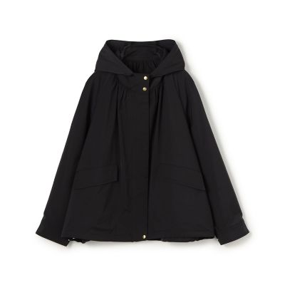 極美品★デプレ ダークブラウン ニューモッサ フーデッドショートコート 予約商品9月下旬以降順次お届け】ハイカウントタフタ