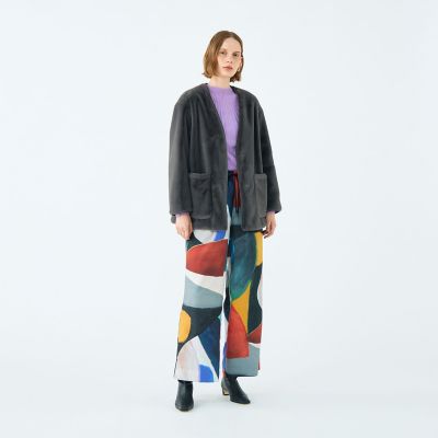 スムースファー Vカラージャコット | maison TOMORROWLAND/メゾン