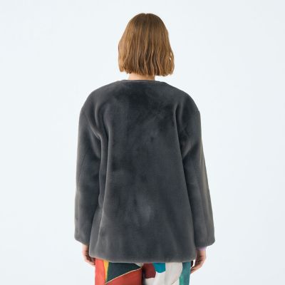 スムースファー Vカラージャコット | maison TOMORROWLAND/メゾン