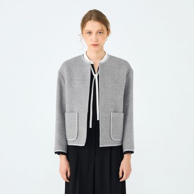 新品未使用タグ付き　トゥモローランド　ファンシーニット ライトブルゾン TOMORROWLAND / トゥモローランド ブルゾン | ファッション通販