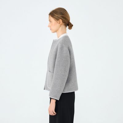 新品未使用タグ付き　トゥモローランド　ファンシーニット ライトブルゾン TOMORROWLAND MEN（トゥモローランド メンズ）｜メンズ｜ウェア