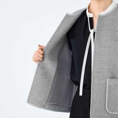 ファンシードビー クルーネックジャケット | maison TOMORROWLAND