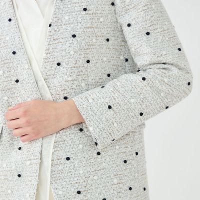 ラッピングツイード Vカラージャケット | maison TOMORROWLAND/メゾン