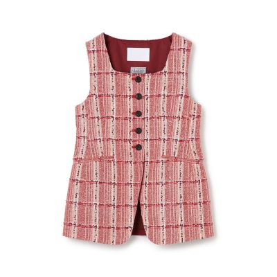 ＜maison TOMORROWLAND＞Ｃｈｅｒｒｙ　Ｐｉｅ　スクエアネックジレ