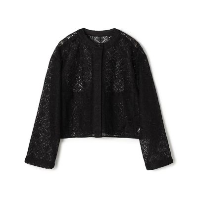 ＜maison TOMORROWLAND＞タイルモチーフエンブロイダリー　ショートクルージャケット