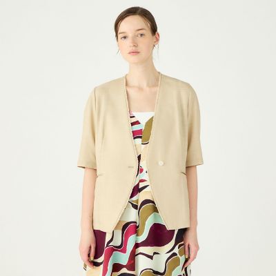 ソフトブッチャー ハーフスリーブジャケット | maison TOMORROWLAND