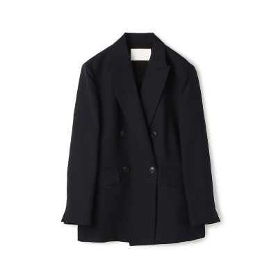 ♥美品♥ADORE ボリュームスリーブ スーパーライトタフタジャケット エアリースラブ ダブルブレストジャケット | maison TOMORROWLAND