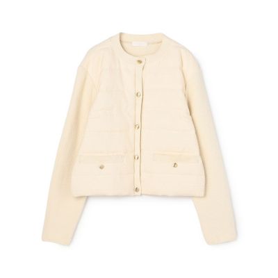 予約商品11月中旬以降順次お届け】ニットコンビツイード