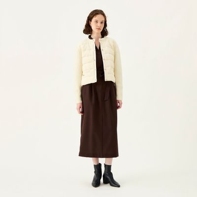 予約商品11月中旬以降順次お届け】ニットコンビツイード