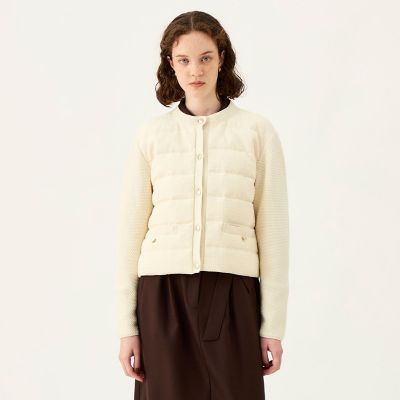 予約商品11月中旬以降順次お届け】ニットコンビツイード