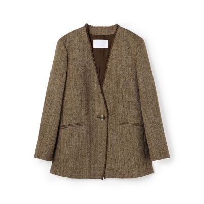 予約商品9月上旬以降順次お届け】Eva Vカラージャケット | maison