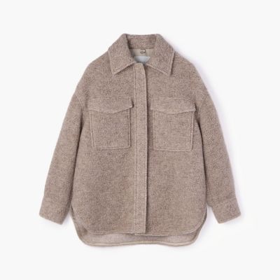 ポリエステルウール　シャツブルゾン