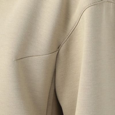 ボンディングジャージー　ノーカラーブルゾン