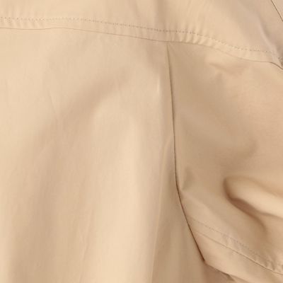 コットンピーチクロス　スタンドネックコート