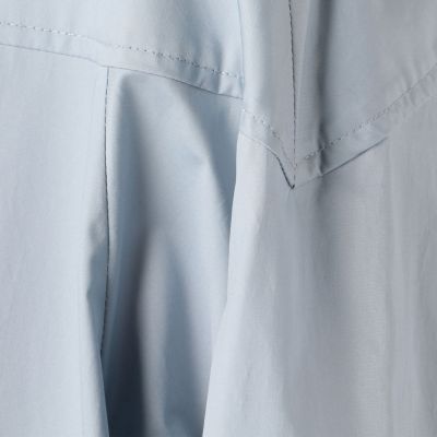 コットンピーチクロス　スタンドネックコート