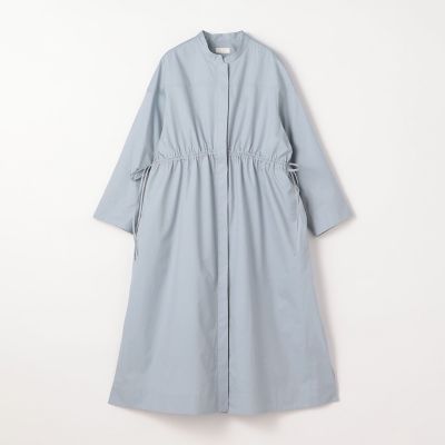 コットンピーチクロス　スタンドネックコート