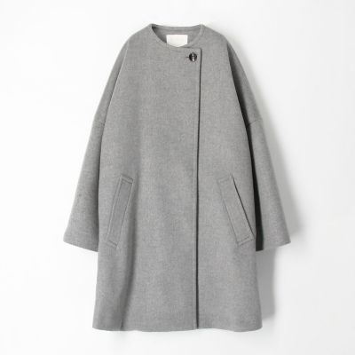 シャルムダブルフェイス ノーカラーコート | maison