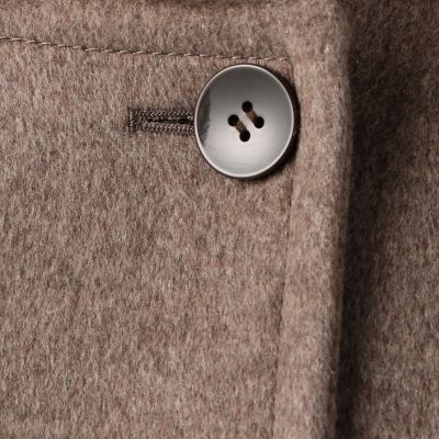 トゥモローランド カシミヤ ダブルフェイスバルカラーコート 送料無料】ウールカシミヤダブルフェイス ロングコート
