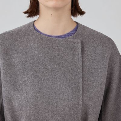 ⭐️DES PRES トゥモローランド　ウールノーカラーコート セール】 ナッピングウール ノーカラーコート （その他アウター