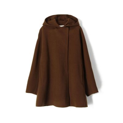 プレミアムウールリバー フーデッドショートコート | maison