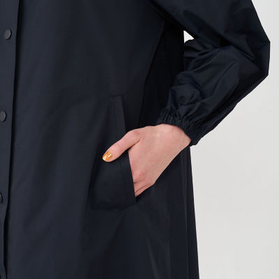 ライトタフタ　フーデッドコート