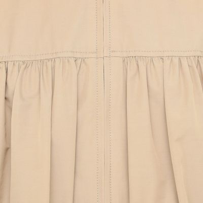 ライトタフタ　フーデッドショートコート