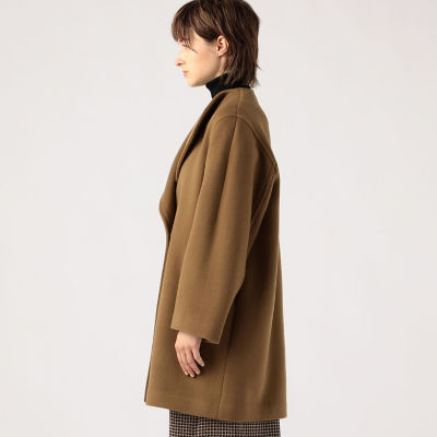 ウールカシミヤダブルフェイス ビックカラーコート | maison