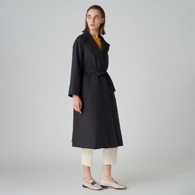 ＜maison TOMORROWLAND＞パデットタフタ　ベルテッドコート