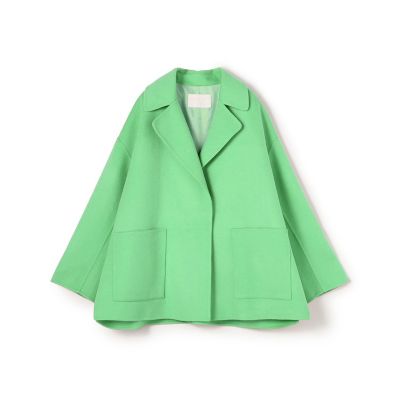 MIU MIU くるみボタン ウール ショートコート グリーン MIU MIU くるみボタン ウール ショートコート グリーン