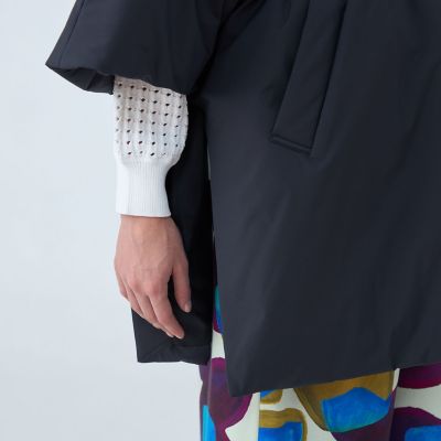 パデットツイル ベルテッドポンチョ | maison TOMORROWLAND/メゾン