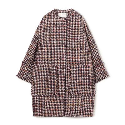 ＜maison TOMORROWLAND＞【予約商品１０月下旬以降順次お届け】フィルムヤーンツイード　コクーンコート