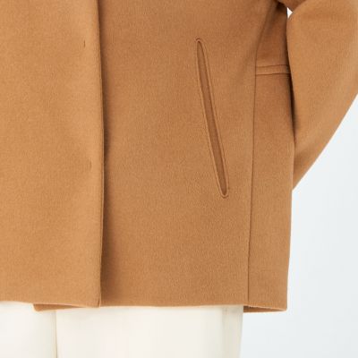 ウールカシミヤビーバー ショートコクーンコート | maison