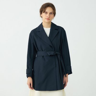コットンナイロングログラン テントラインコート | maison