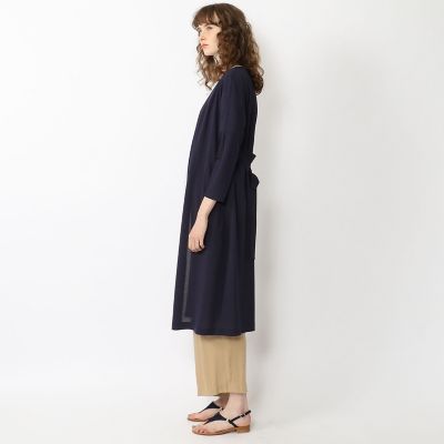 レーヨンポリエステルラメジャージー　ノーカラーコート