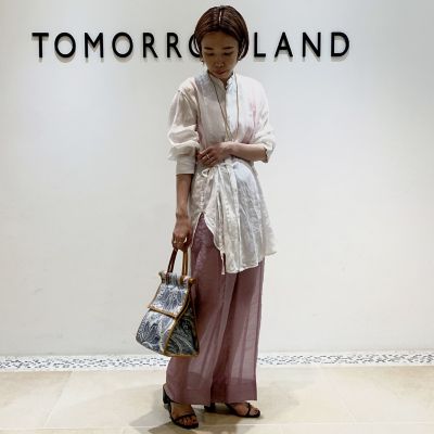 ＜maison TOMORROWLAND＞ラミー　オーバーラップシャツ