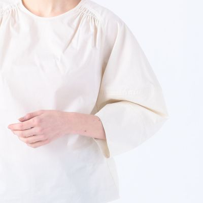 【ＷＥＢ限定】コットンシルクローン　ボリュームスリーブブラウス