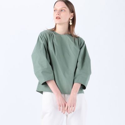 【ＷＥＢ限定】コットンシルクローン　ボリュームスリーブブラウス