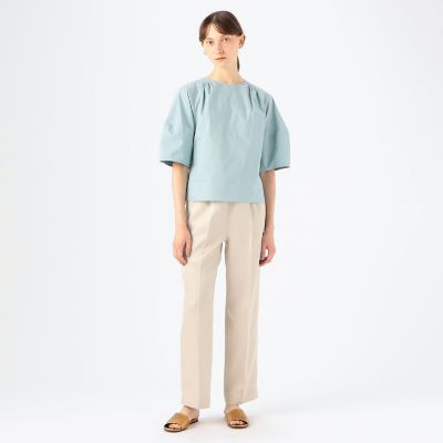 WEB限定】コットンシルクローン ボリュームスリーブブラウス