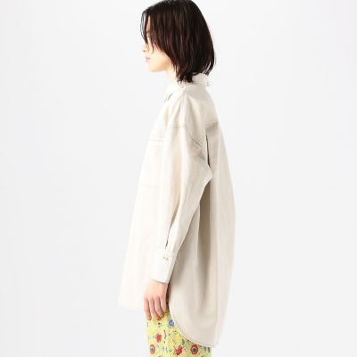 コットンリネンチノ　オーバーサイズドシャツ