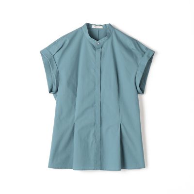本当に信頼出来る商品 コットンラミータイプライター maison | フレンチスリーブシャツ シャツ/ブラウス(半袖/袖なし)