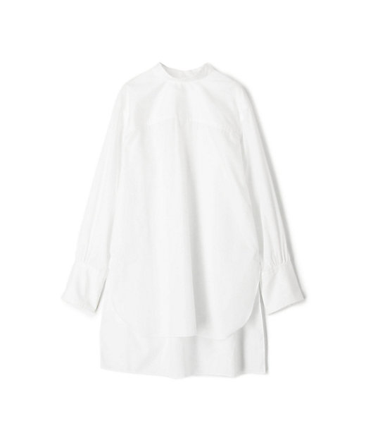 【SALE】トゥモローランド コットンブロード チュニックシャツ 11ホワイト トップス