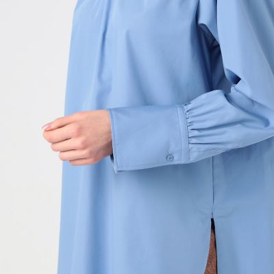 【タイムセール：７月２８日（月）午前９時３０分迄】コットンブロード　チュニックシャツ