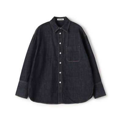 ＜maison TOMORROWLAND＞オーガニックコットンデニム　レギュラーカラーシャツ