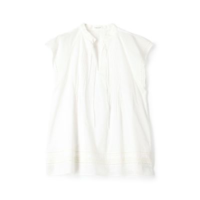 ＜maison TOMORROWLAND＞コットンエンブロイダリーローン　フレンチスリーブブラウス